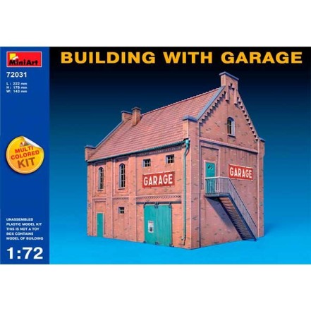 MiniArt Edificio Building + Garage 1/72