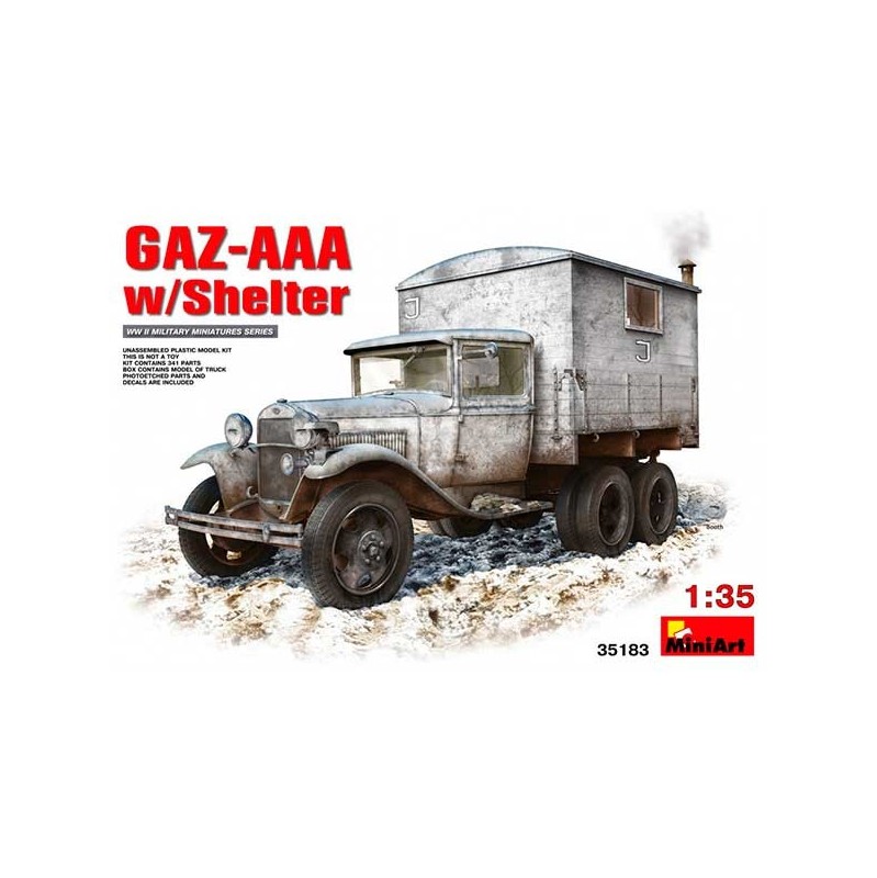 MiniArt Camión GAZ-AAA with Shelter 1/35