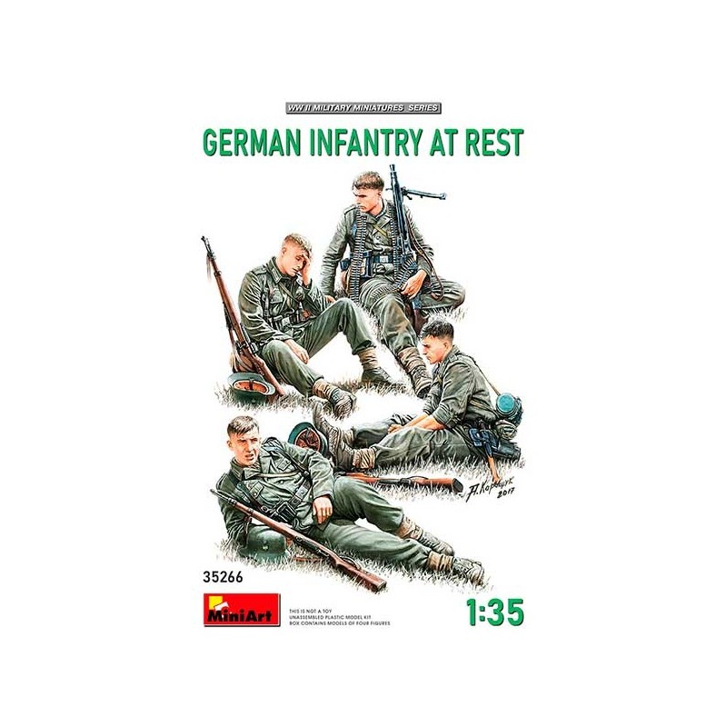 MiniArt Figuras Germ. Infantry at Rest  1/35