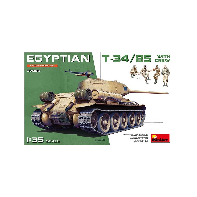 MiniArt Egyptian T-34/85 w/crew 1/35