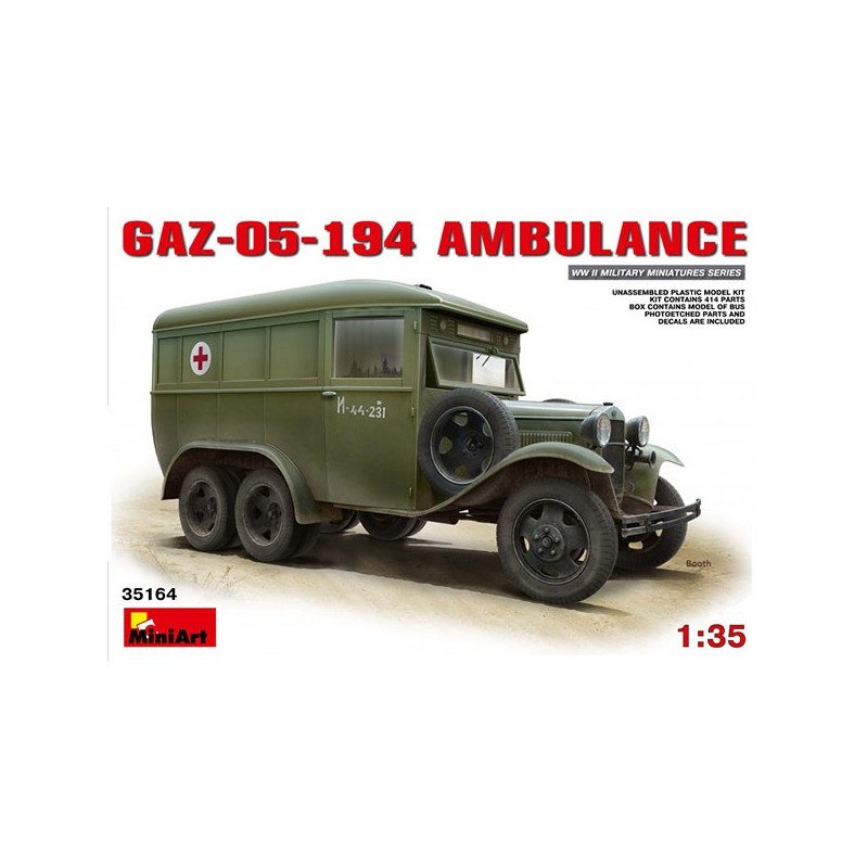 Vehículo GAZ-05-194 Ambulance 1/35
