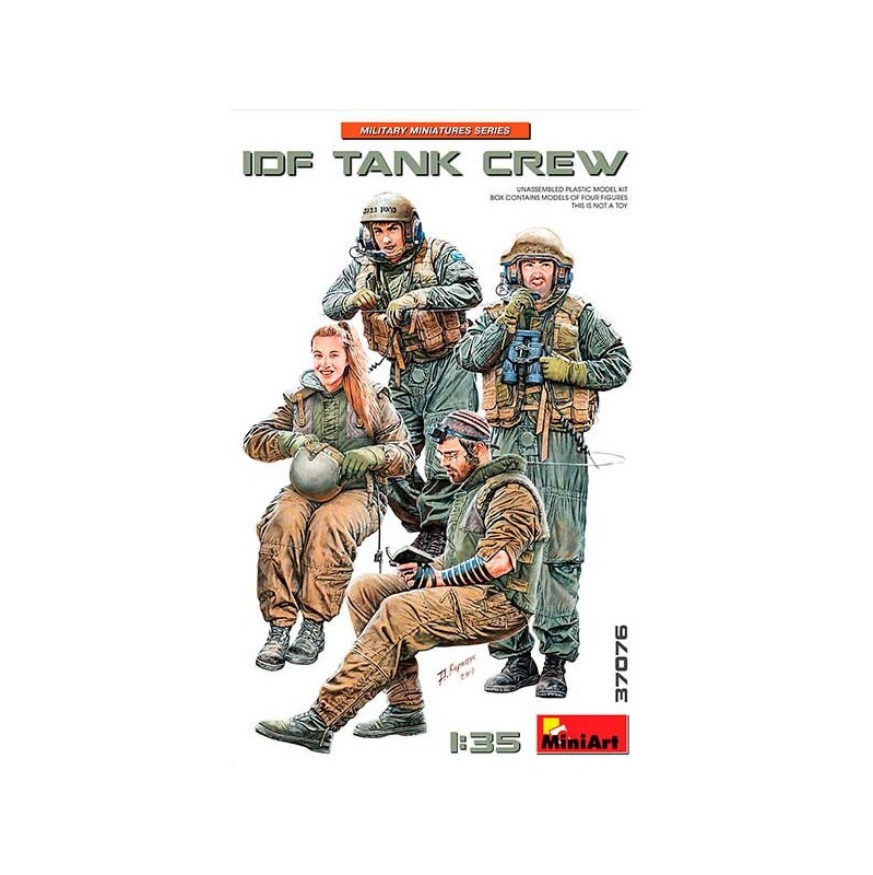 MiniArt Figuras IDF Tank Crew 1/35
