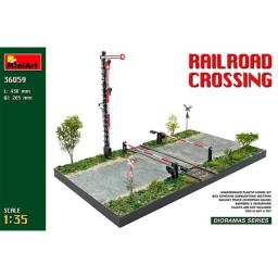 MiniArt Diorama Railroad Crossing 1/35