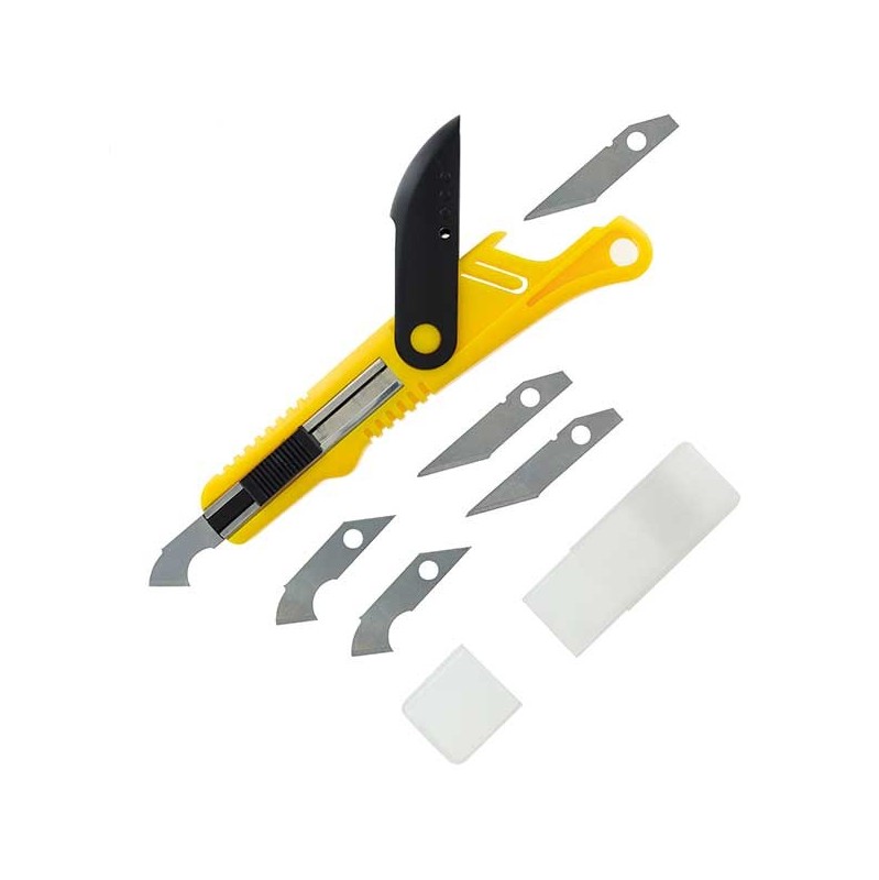 Vallejo Plastic Cutter Scriber Tool & 5 Spare Blades