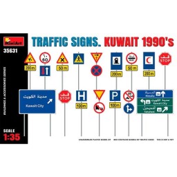 MiniArt Acc. Traffic Signs Kuwait 90 1/35