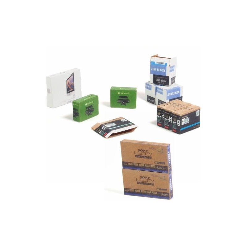 Matho Cardboard Boxes - electronic devices 22 units 1/35