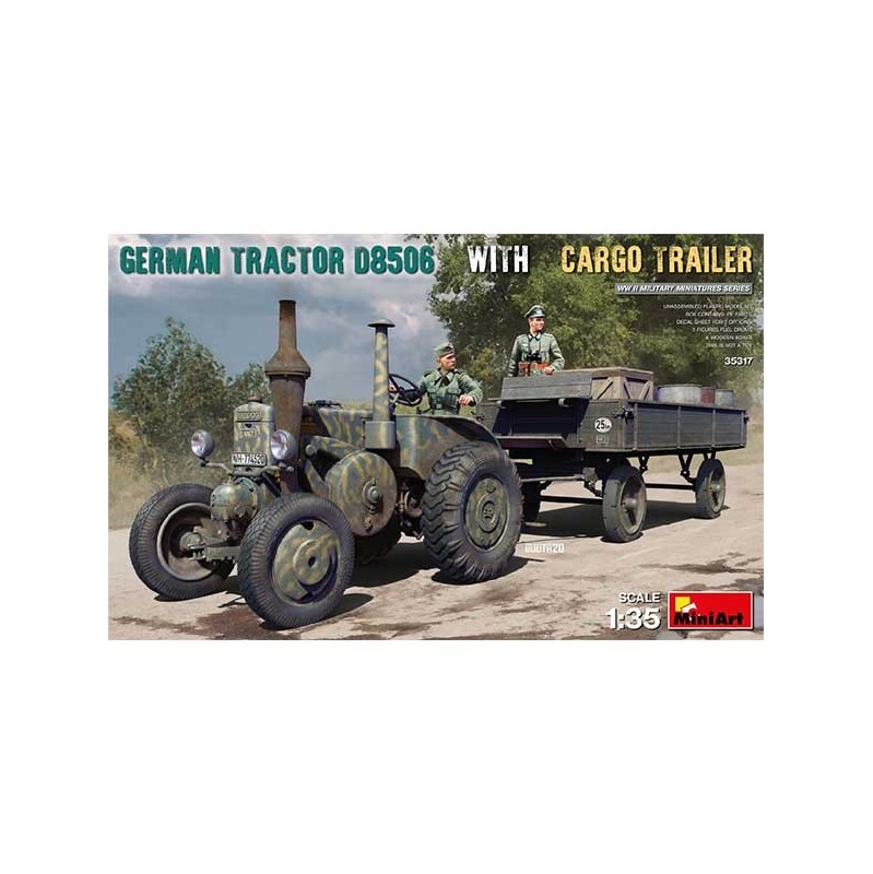 MiniArt Germ. Tractor D8506 Cargo Trailer 1/35