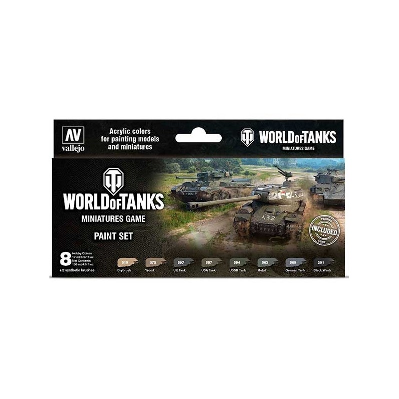 Set 8 MC World of Tanks Miniatures Game Set