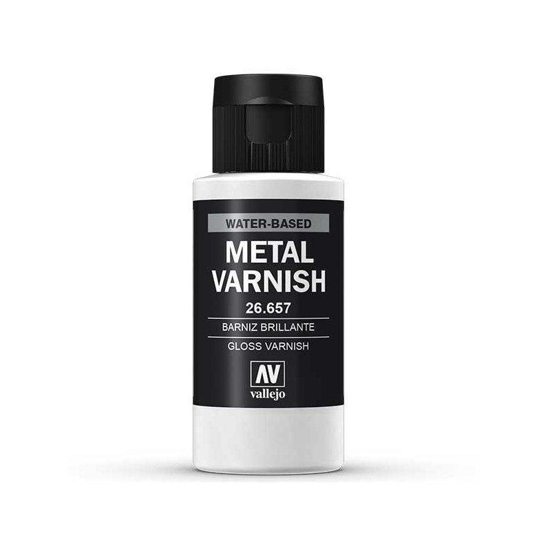Vallejo Gloss Metal Varnish 657-60ml