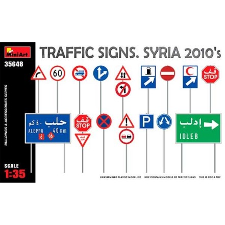 MiniArt Acc. Traffic Signs. Syria 2010's 1/35
