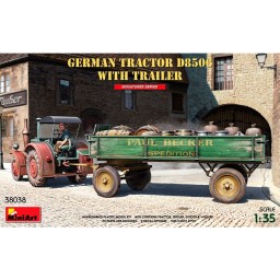MiniArt German Tractor D8506 with Trailer 1/35