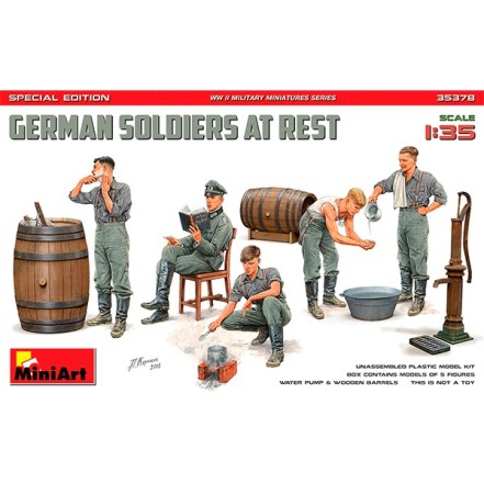 MiniArt German Soldiers at Rest Edición Especial 1/35