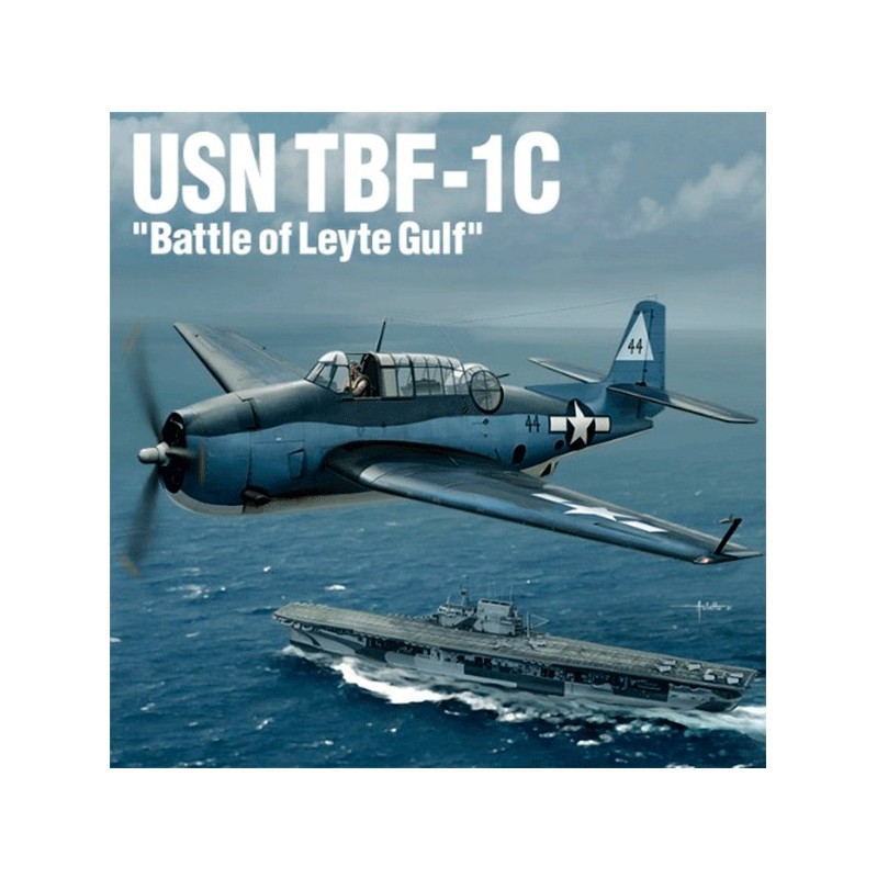 Academy USN TBF-1C Battle of Leyte Gulf Aircraft 1/48