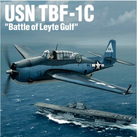Academy USN TBF-1C Battle of Leyte Gulf Aircraft 1/48