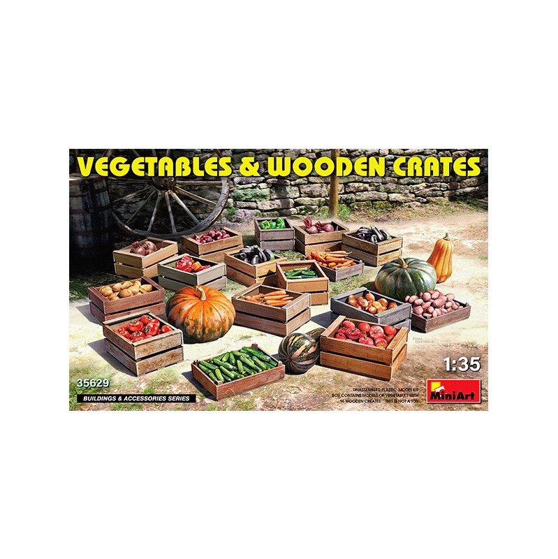 MiniArt Vegetables & Wooden Crates 1/35