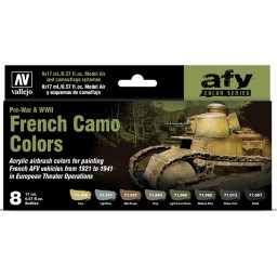 Set 8 French Camo Colors Pre-War & WWII