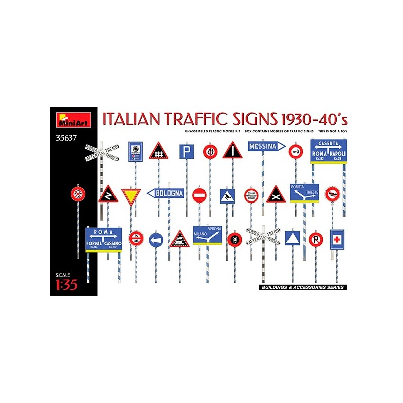 MiniArt Italian Traffic Signs 1930-40’s 1/35