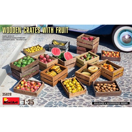 MiniArt Wooden Crates with Fruit 1/35