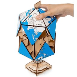 EWA Icosaedro Globo Terraqueo Azul 97 piezas