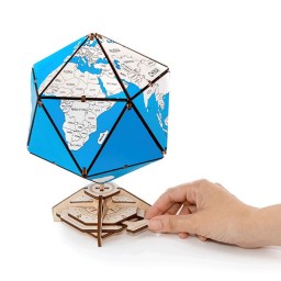 EWA Icosaedro Globo Terraqueo Azul 97 piezas