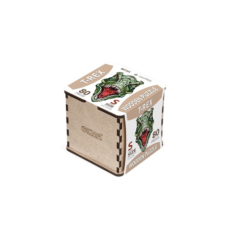 EWA Puzzle T-REX (S) 80 pieces wooden box