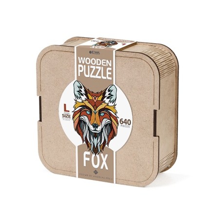 EWA Puzzle Fox (L) 640 pieces wooden box