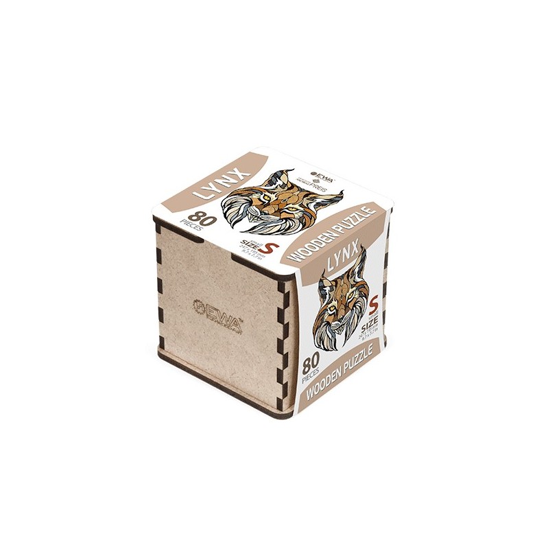 EWA Puzzle Lince (S) 80 piezas caja de madera
