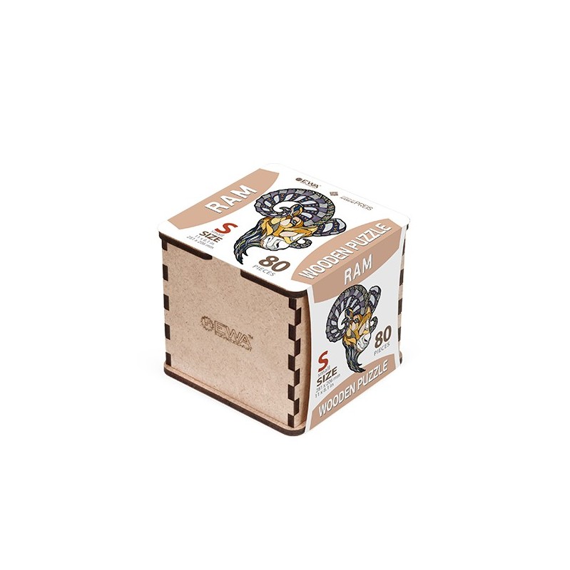 EWA Puzzle Cabra (S) 80 piezas caja de madera