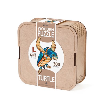 EWA Puzzle Tortuga (L) 300 piezas caja de madera