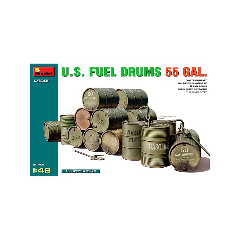 Miniart U.S. Fuel Drums 55 Gal.