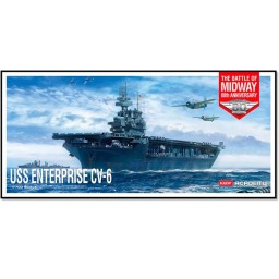 Academy Barco USS CV-6 Enterprise Battle Midway 1/700