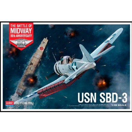 Academy Avión USN SBD-3 Battle of Midway 1/48