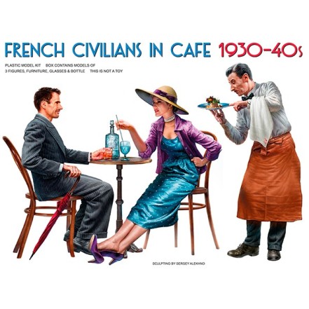 MiniArt French Civilians in Cafe 1930-40s 1/35