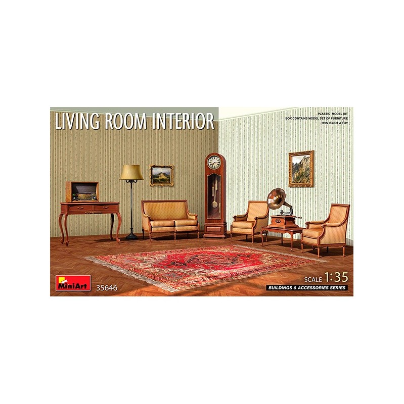 Miniart Living Room Interior 1/35