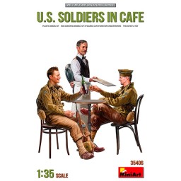 Miniart U.S. Soldiers In Café 1/35