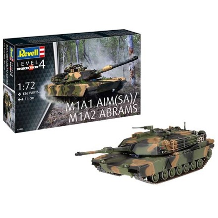 Revell Model Kit Tank M1A1 AIM(SA)/ M1A2 Abrams 1:72