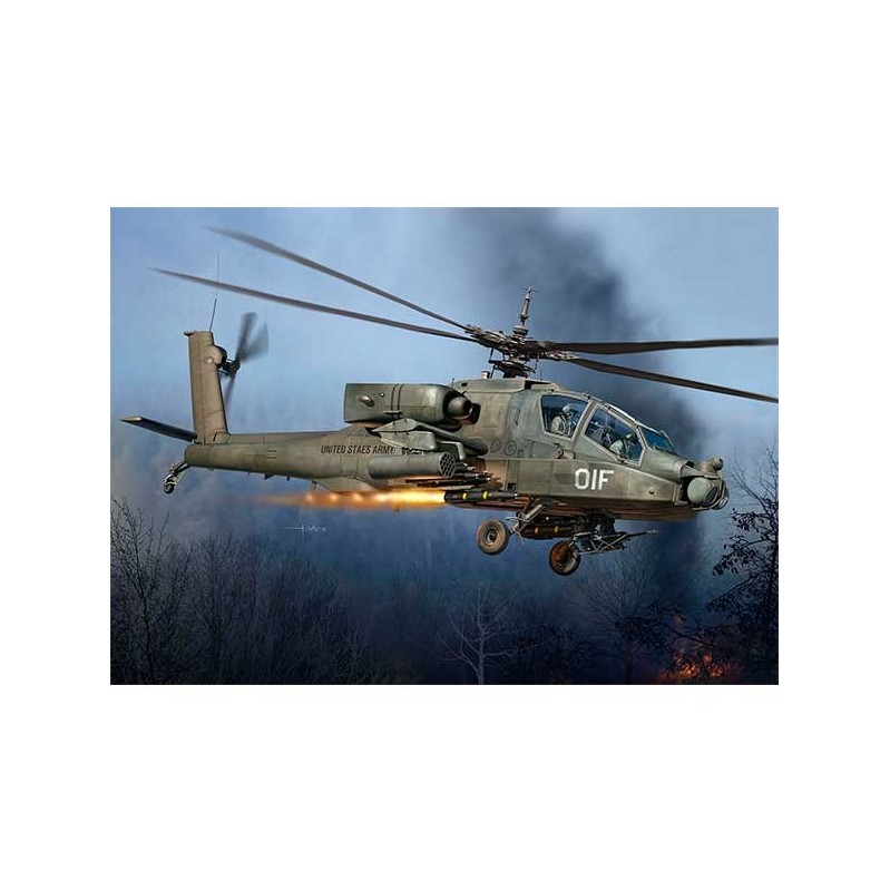 Revell Model Kit Helicopter AH 64A Apache 1:72