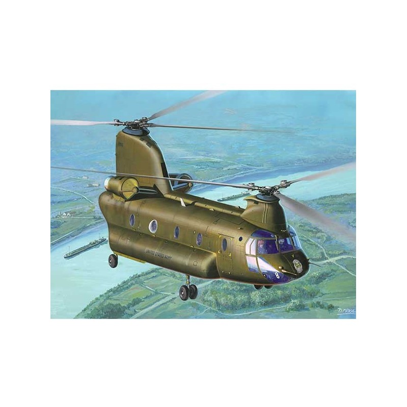 Revell Model Kit Helicopter CH 47D Chinook 1:144