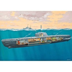 Revell Maqueta Submarino German Type XXI with Interior 1:144