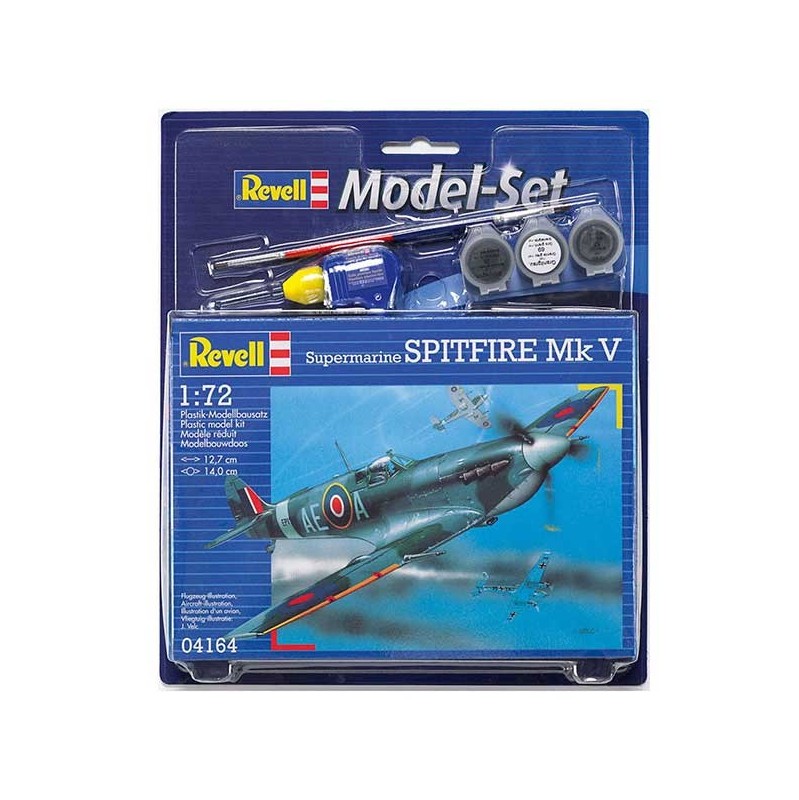 Revell Model Set Avión Spitfire Mk V 1:72
