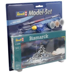 Revell Model Set Barco German Battleship "Bismarck" 1:1200