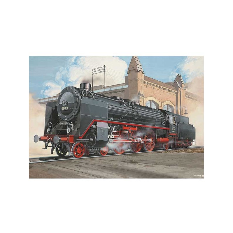 Revell model kit Express Locomotive BR02 & Tender 2'2' T30 1:87