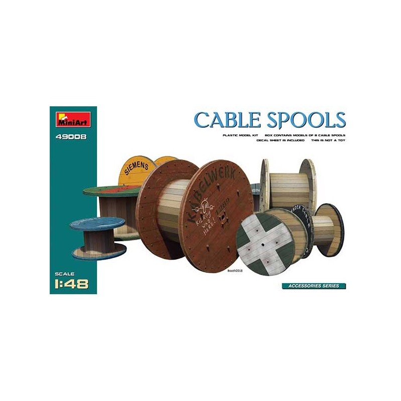 Miniart Cable Spools 1/48