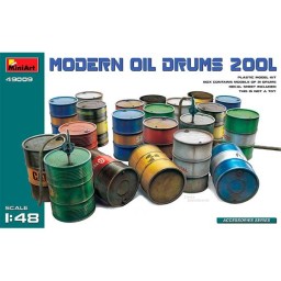 Miniart Modern Oil Drums (200l) 1/48
