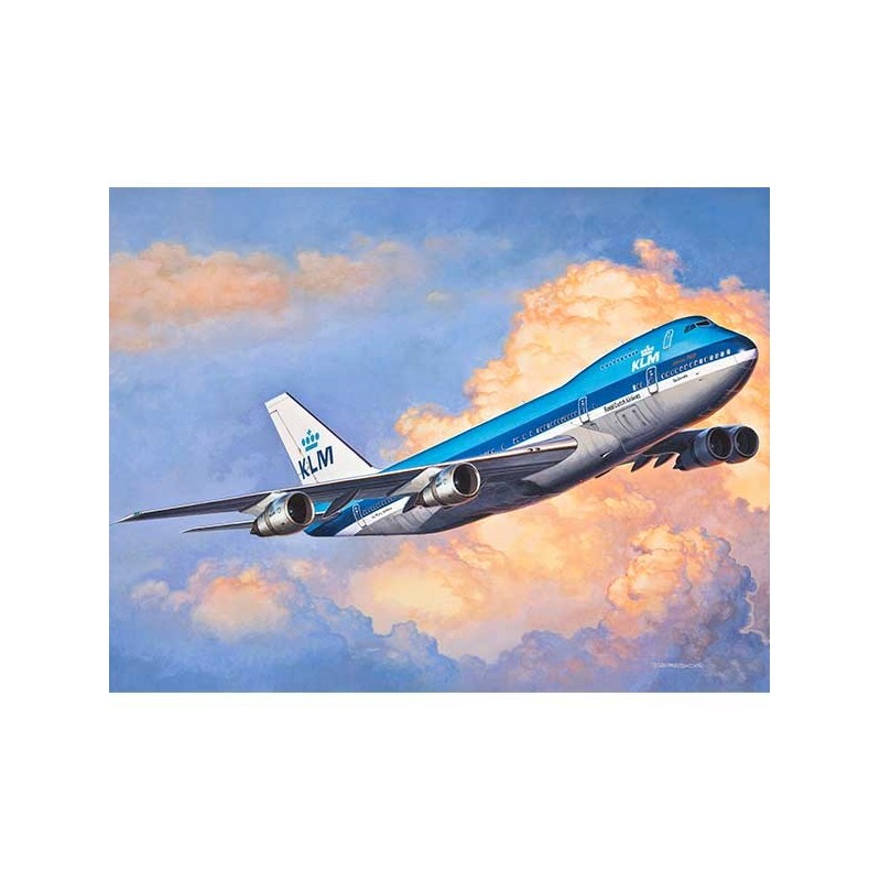 Revell Model Plane Boeing 747-200 "KLM" 1:450