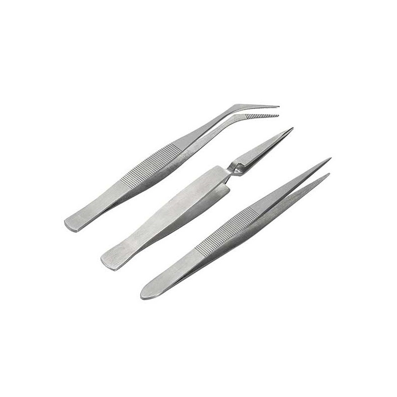 Revell Tools Tweezers set (1x Straight/Curved/Self-Close)
