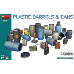 Miniart Accesorios Plastic Barrels & Cans 1/48