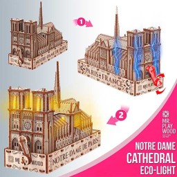 Mr. Playwood Catedral de Notre Dame (Eco - light) 204 piezas