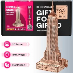 Mr. Playwood Empire State Building (Eco - light) 168 piezas