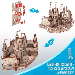 Mr. Playwood Mysterious Castle "School of Witchcraft and Wizardry" 223 pieces